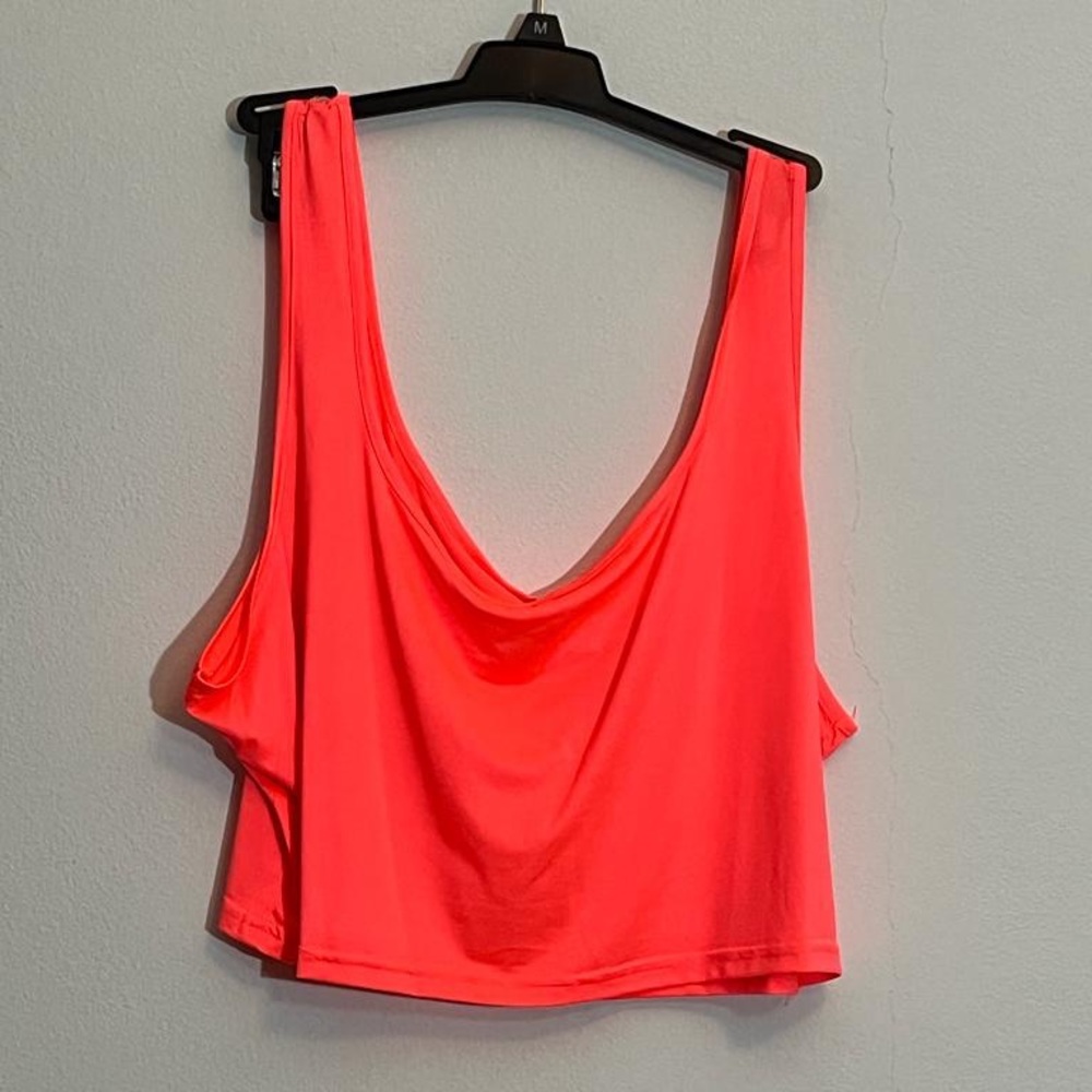 Neon crop top plus size